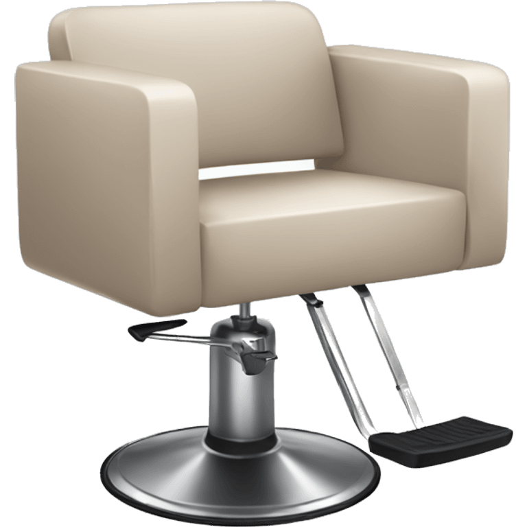 Cute modern neutral colored Salon chair  emoji