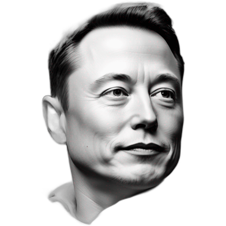 elon musk face on a quarter emoji