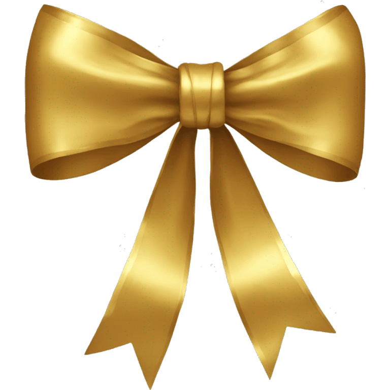 Gold bow emoji