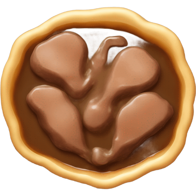 Chicken liver with gravy emoji