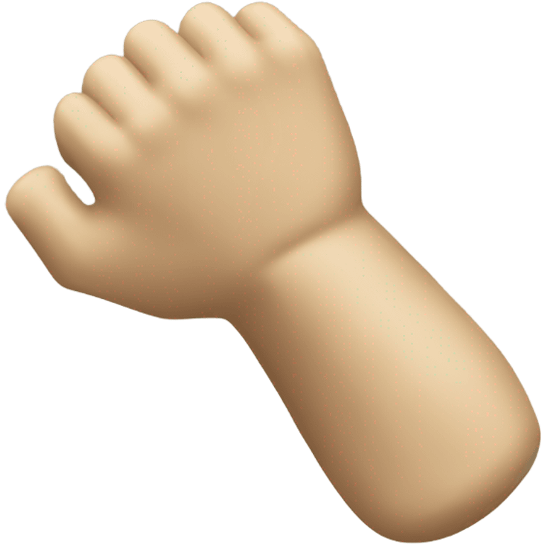 Beige arm weight emoji