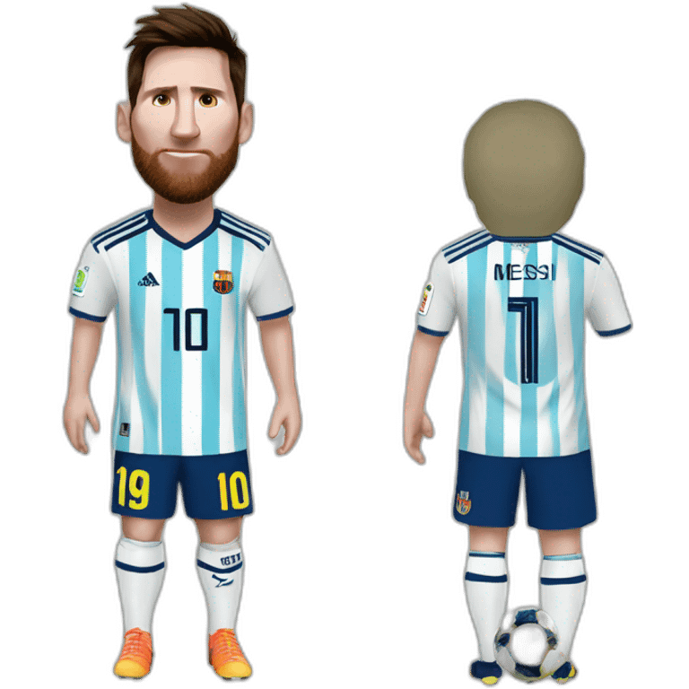 Messi + une chèvre emoji