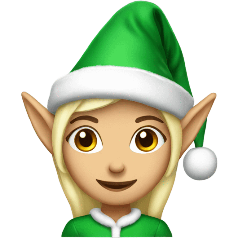 elf female santa hat emoji