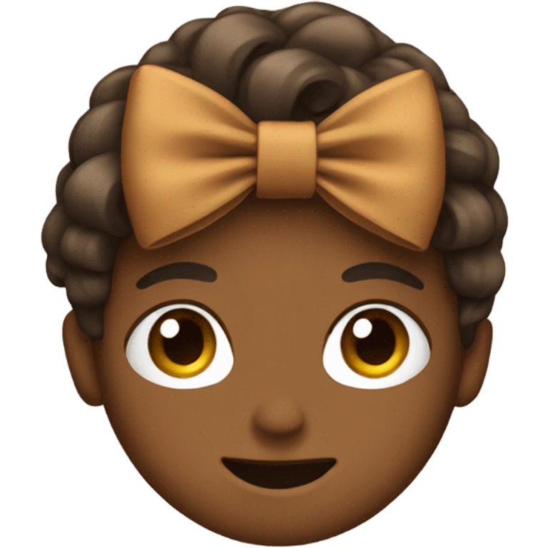 Brown bow emoji