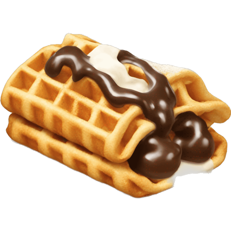 Waffle cannoli  emoji