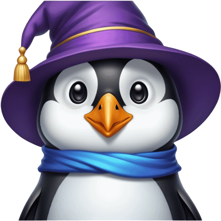 Penguin Wizard emoji