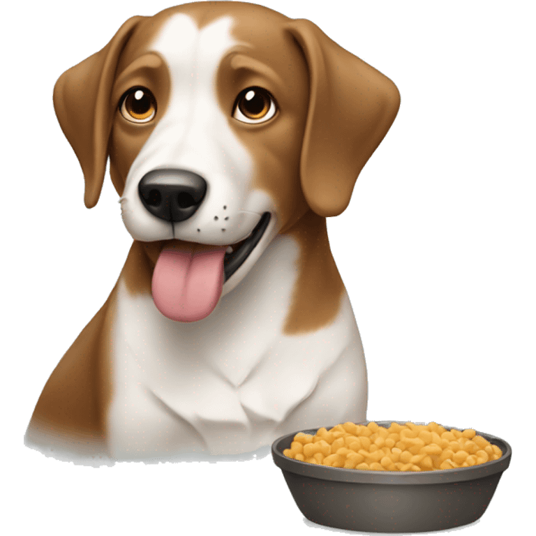 Dog eating food emoji