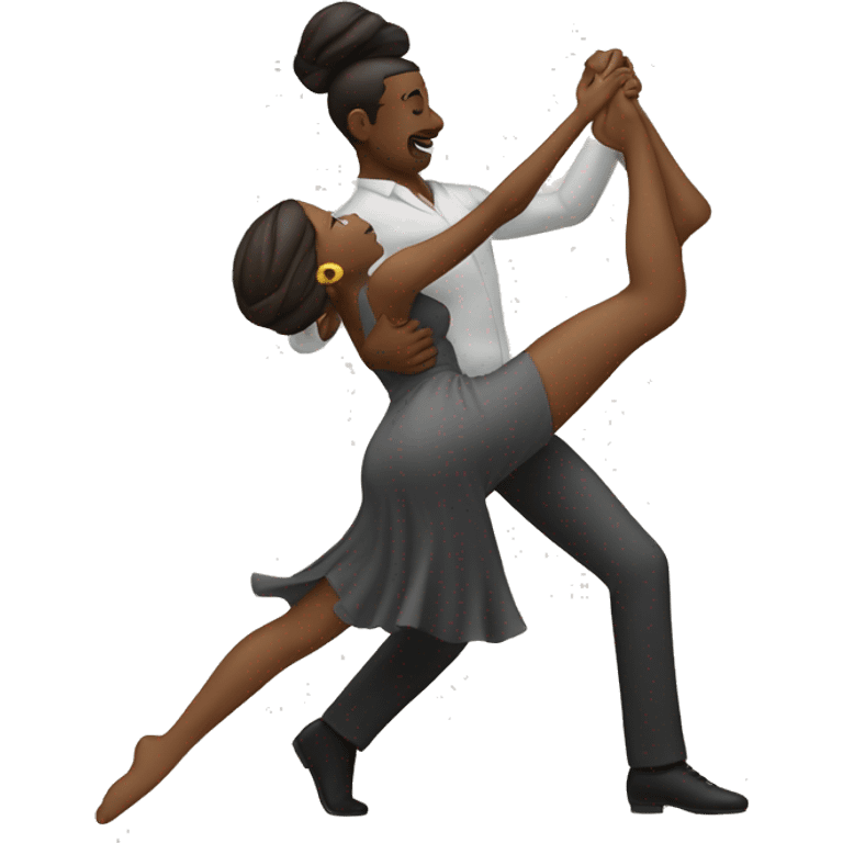 Woman and man danse together  emoji