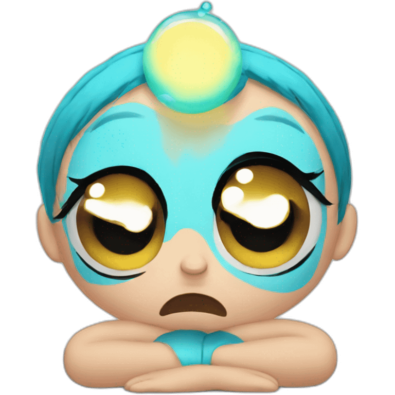 bubbles powerpuff crying emoji