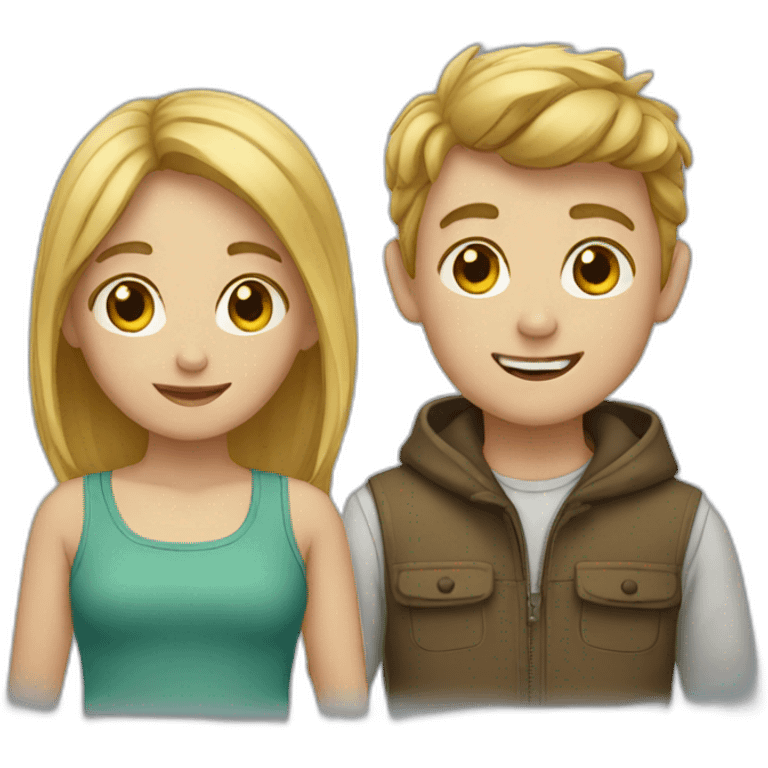 boy and girl emoji