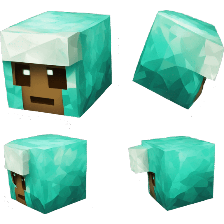 Minecraft diamond helmet emoji