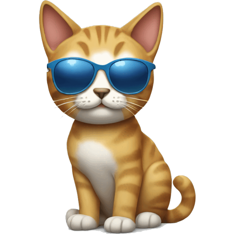 Cat with sunglasses emoji