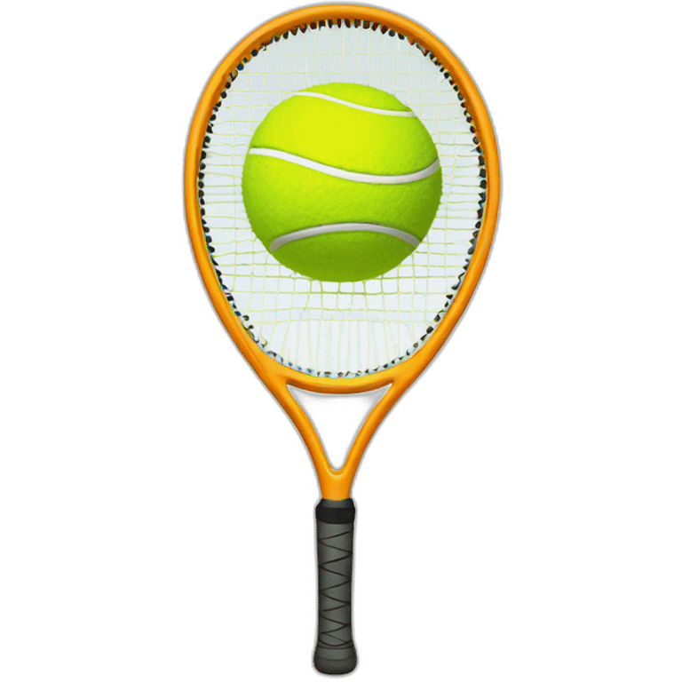 tennis racket with ball emoji