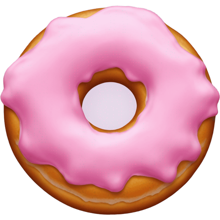 Hairy pink donut emoji