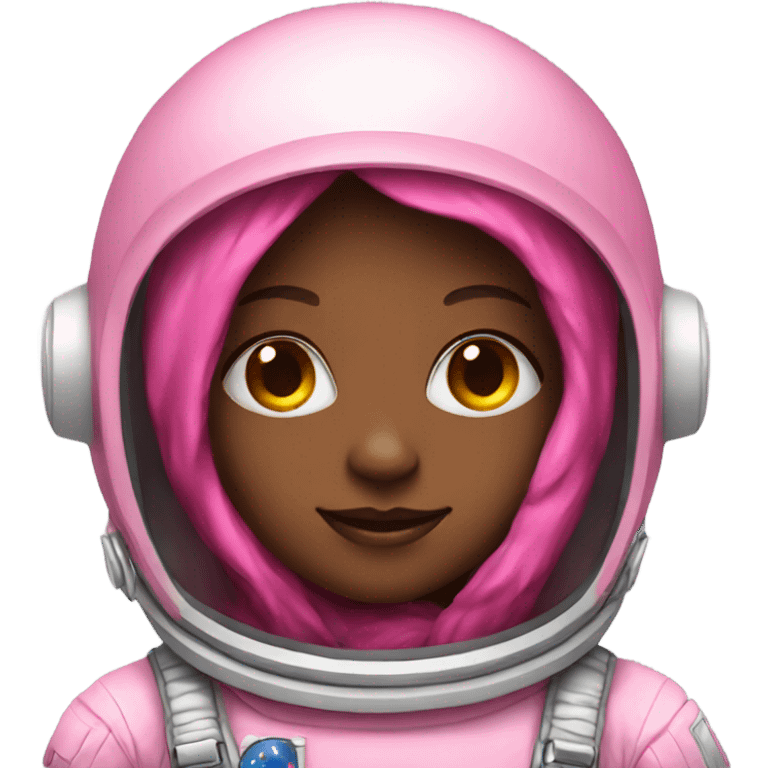 Pink astronaut girl  emoji