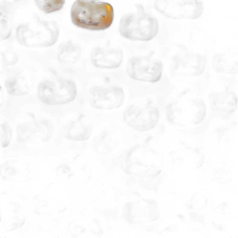 Pumpkin face cute girl emoji