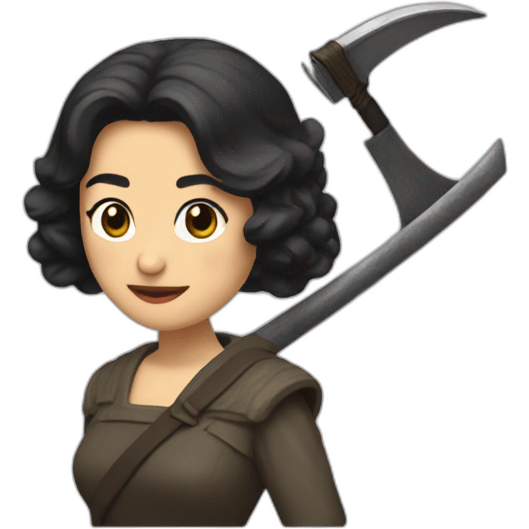 Isabel Díaz Ayuso scythe emoji