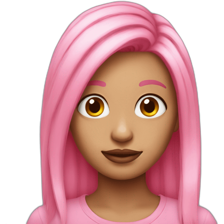 very-ugly-girl-pink-hair emoji