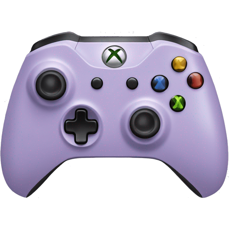 Pastel purple Xbox controller emoji