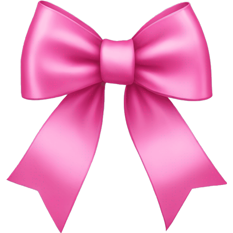 Pink ribbon bow emoji