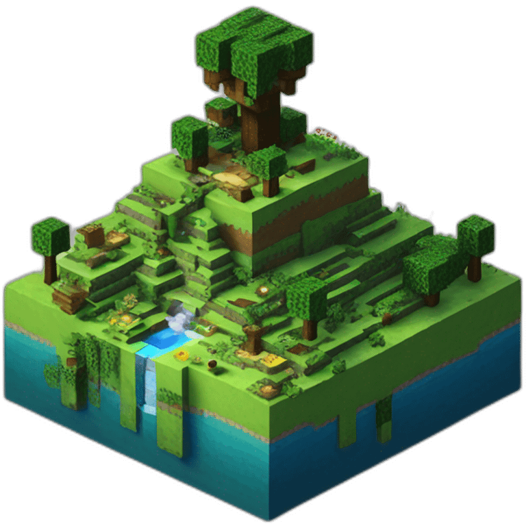 Funcraft serveur Minecraft paysage emoji