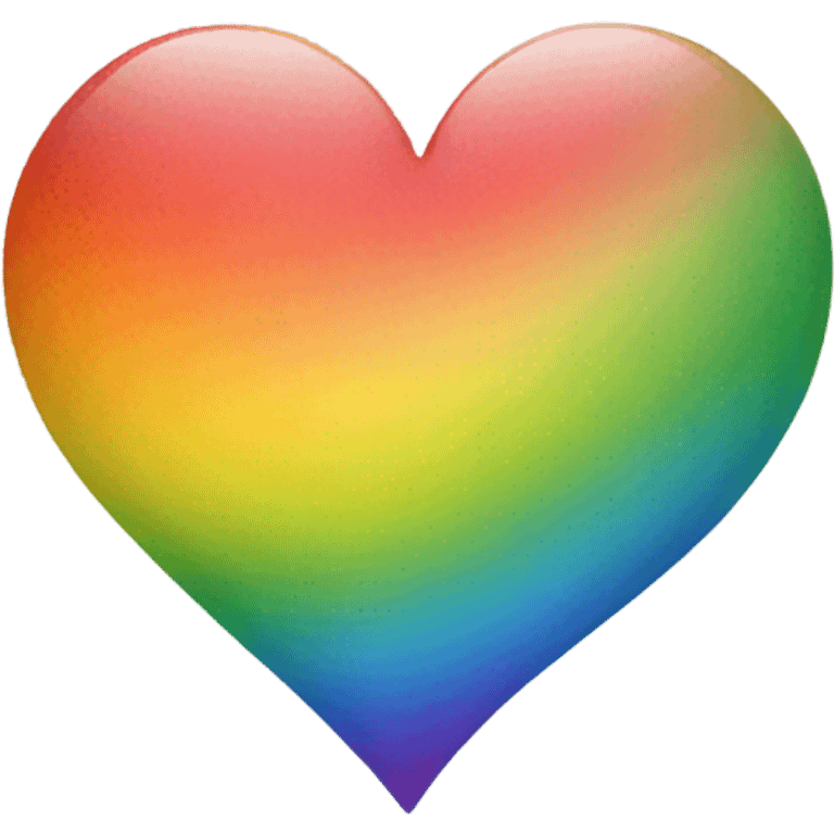 Rainbow heart emoji