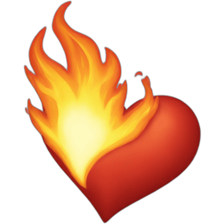 Fire heart emoji