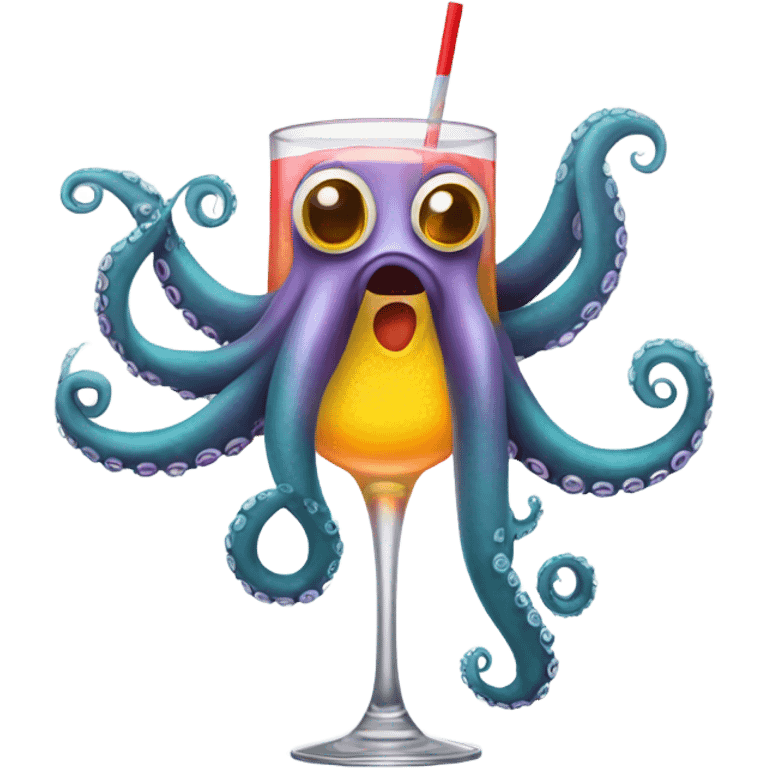 alcoholic octopus emoji