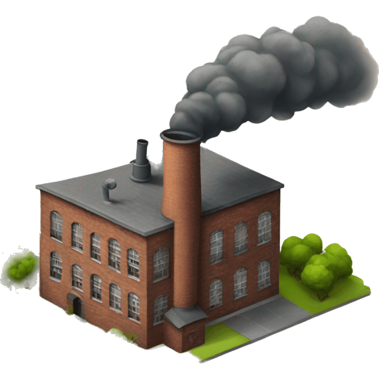 old factory with chimney emoji