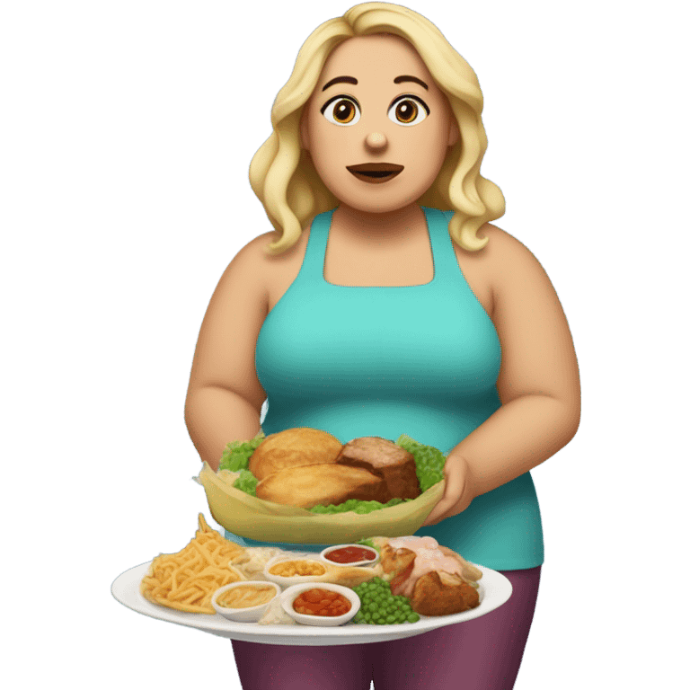 Contestant from 600 lb life with food emoji