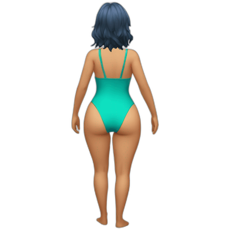 nami full body pawg swimsuit back shot emoji