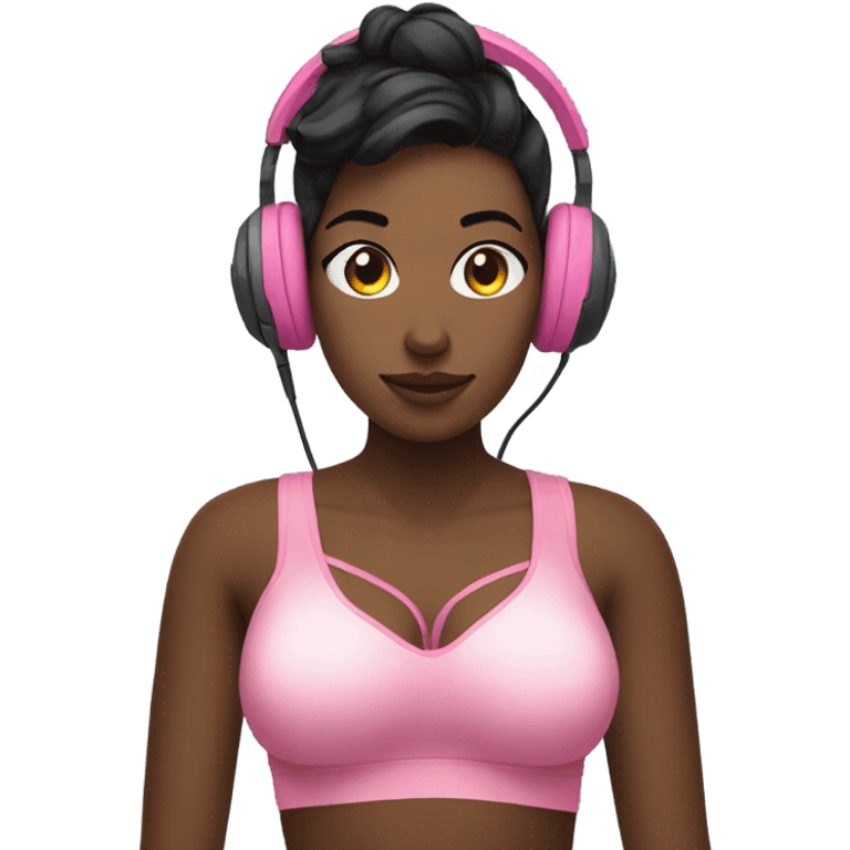 Gamer wearing a bra emoji