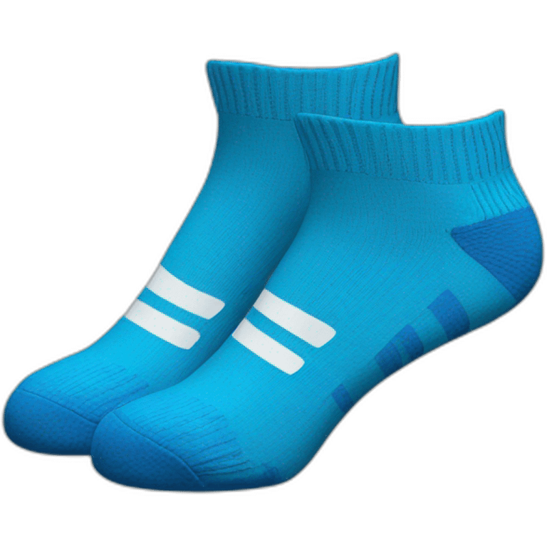 Blue adidas socks emoji