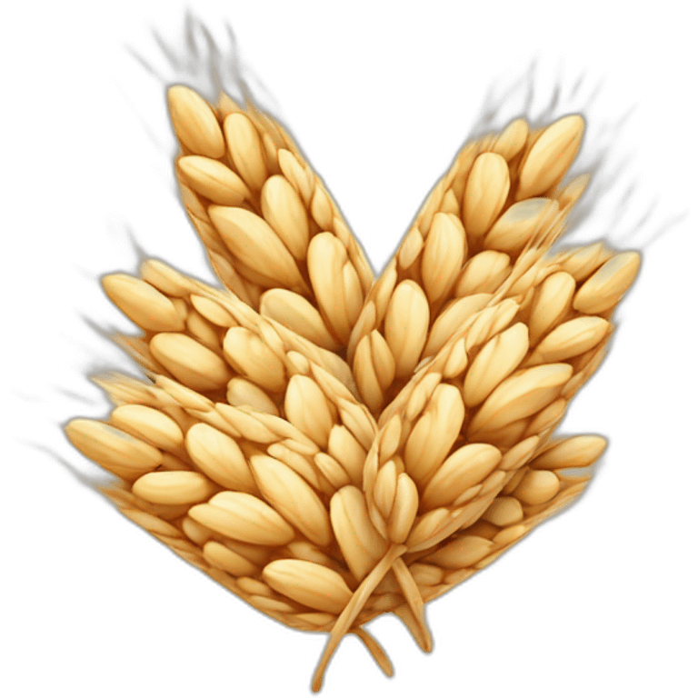 three oats grains emoji