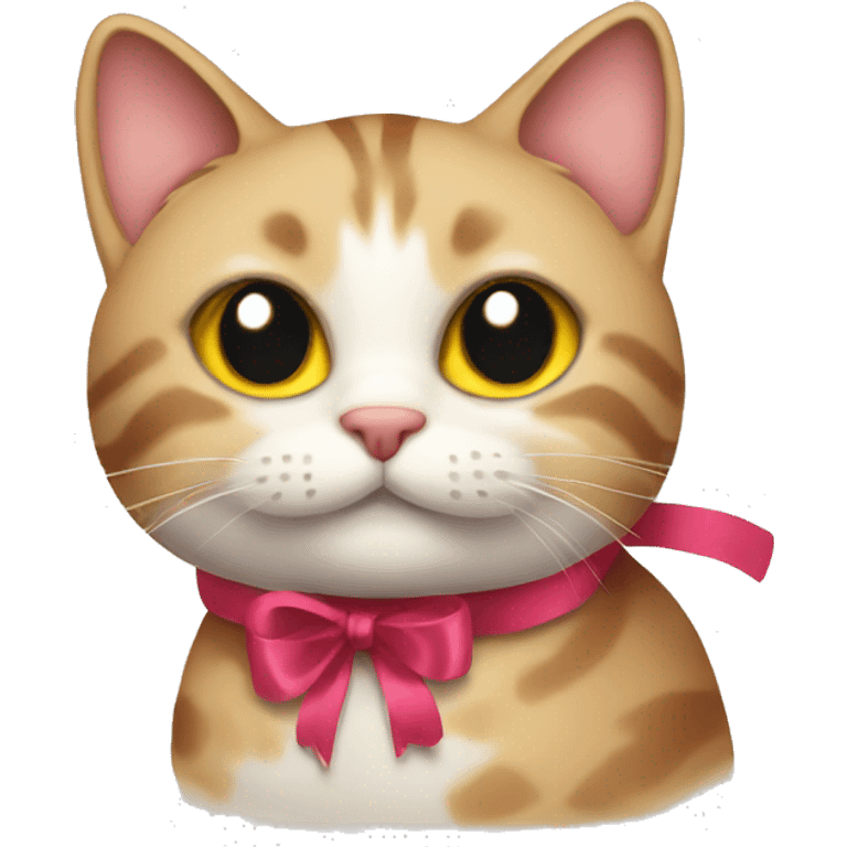 cat with ribbon  emoji