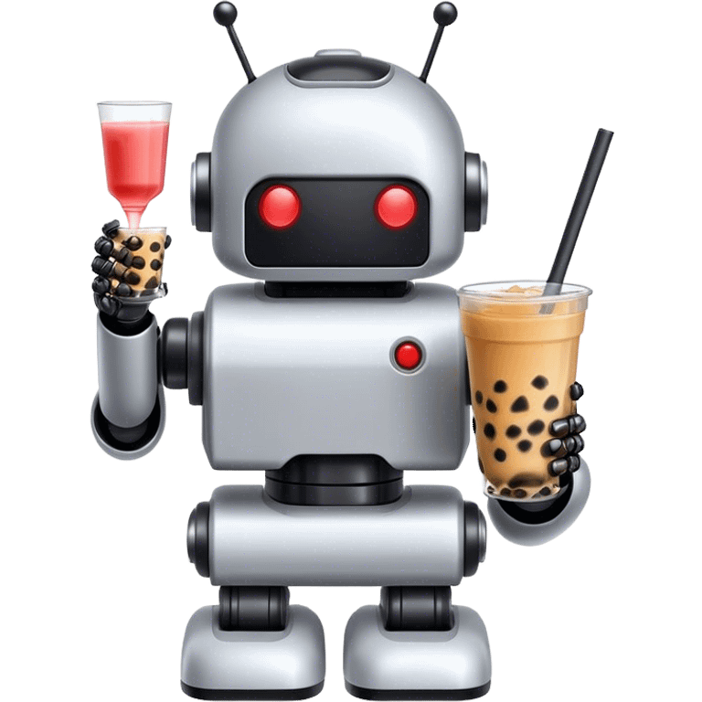 Boba tea robot 2￼ emoji