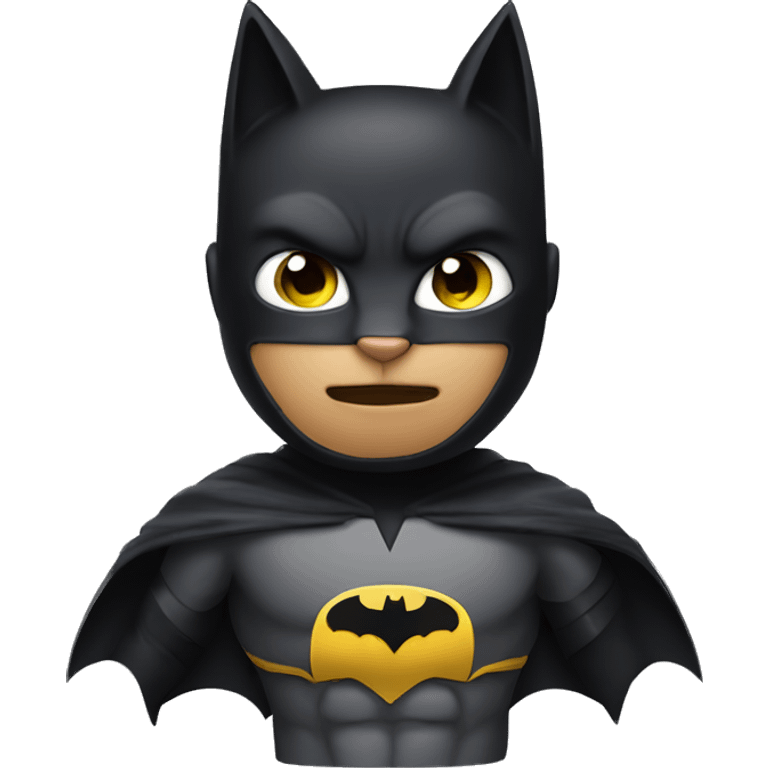 cat as Batman emoji