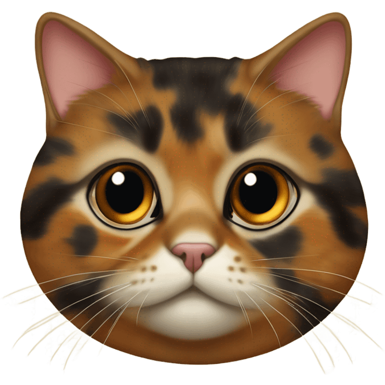 Fat tortoiseshell cat emoji