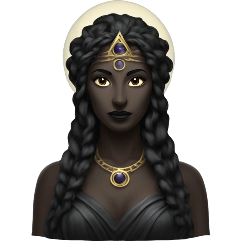 Hekate goddess of the night and magic- triple goddess black emoji