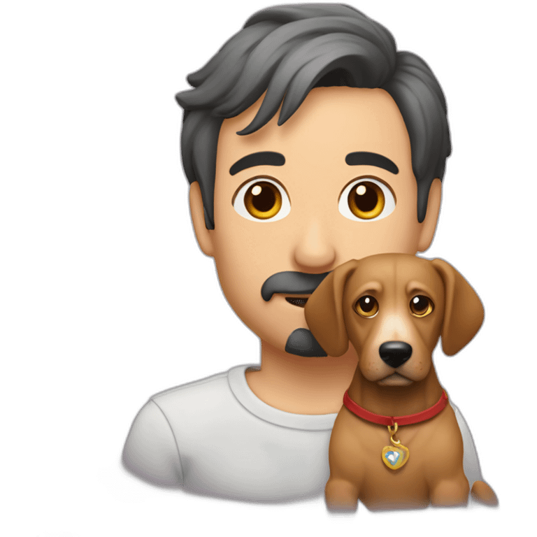 grigory leps with a dog emoji