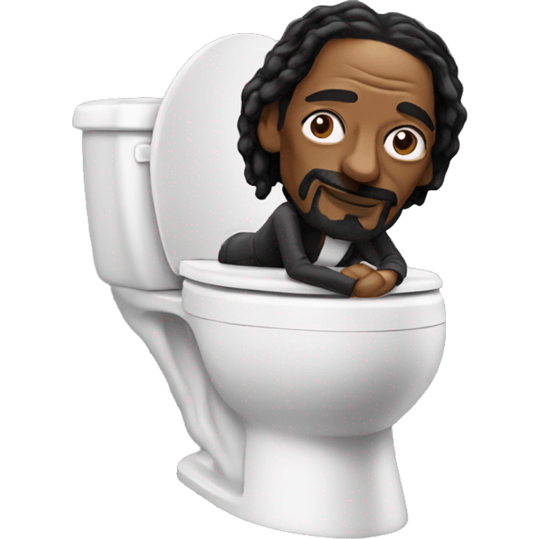 Snoop Dogg on the toilet emoji