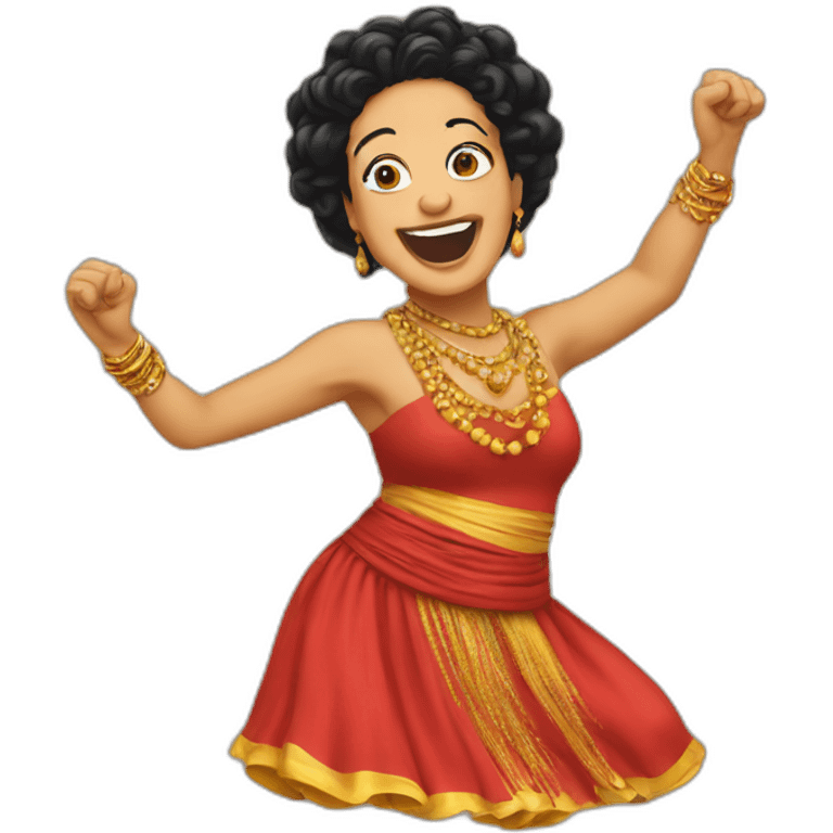 Megawati dancing emoji