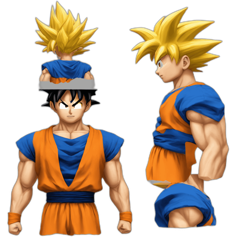 Goku étonné  emoji