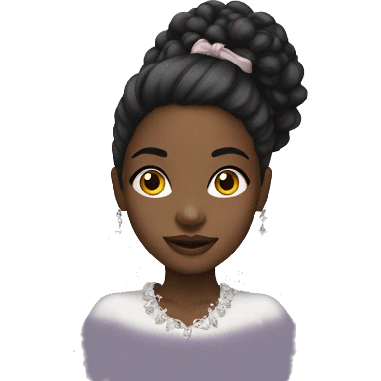 coquette black girl  emoji