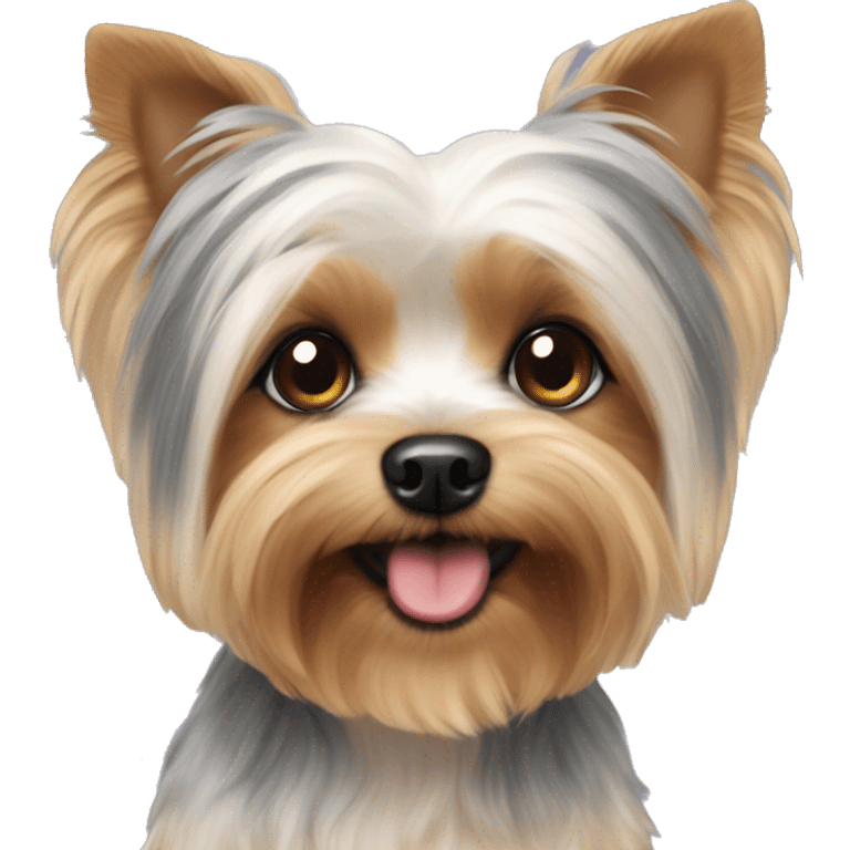 Yorkie Maltese mix dog emoji