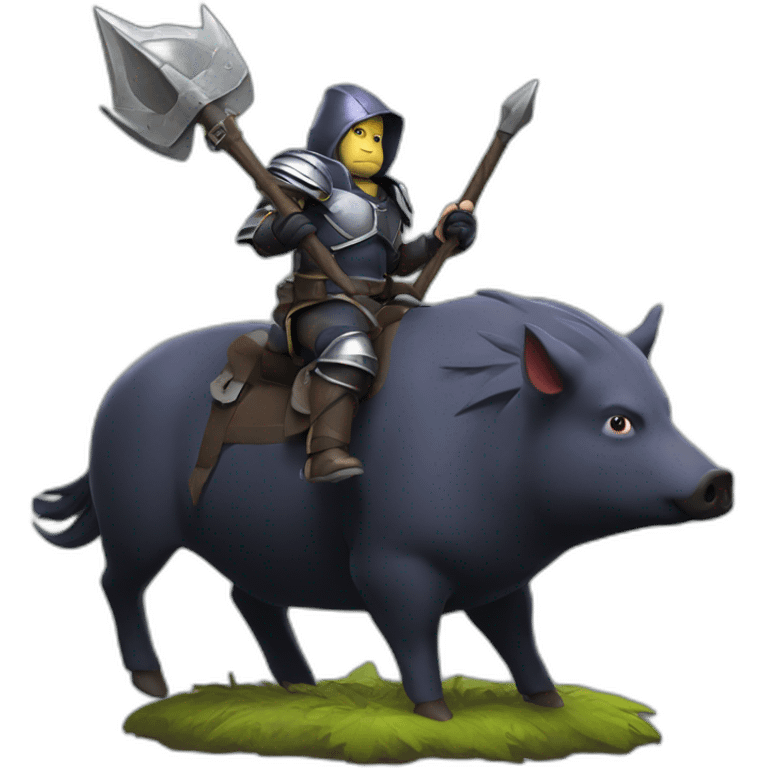 PEKKA ON A HOG emoji