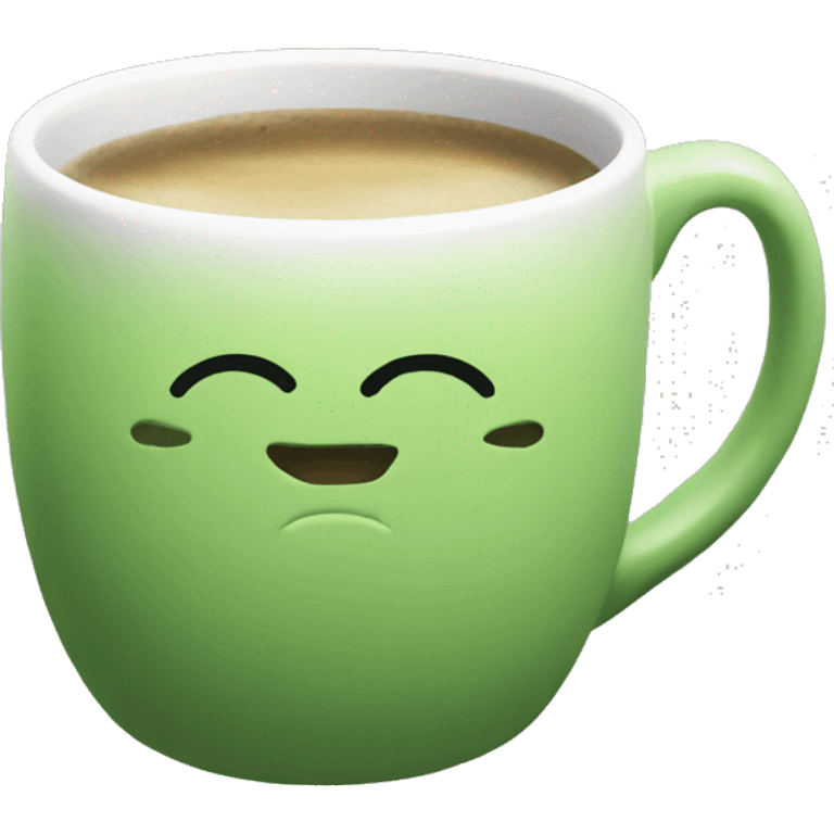 Aesthetic mug matcha emoji