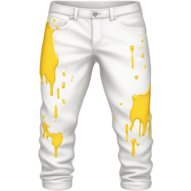 white pants with yellow stain  emoji