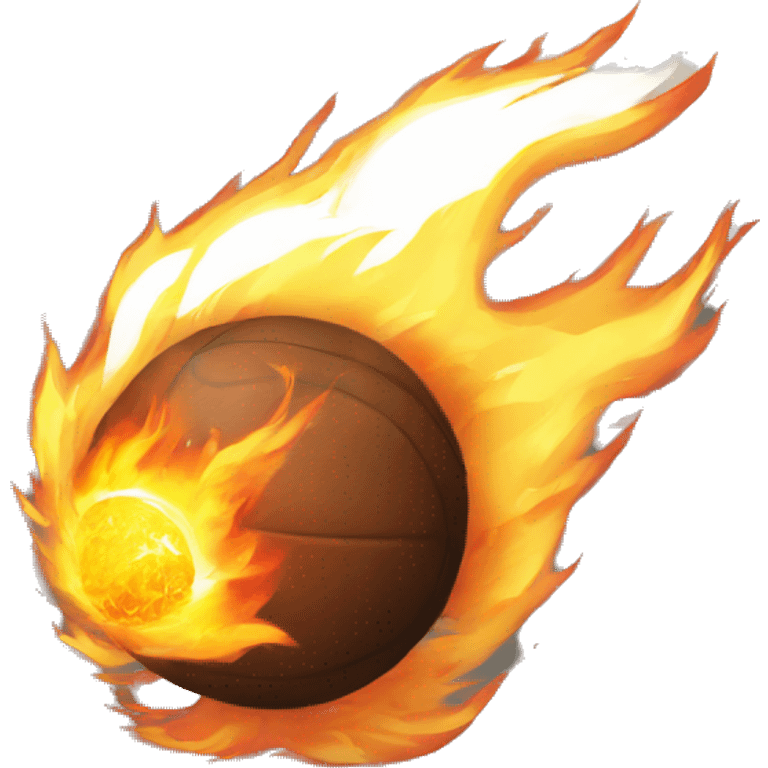 ball of fire flying by fireball emoji