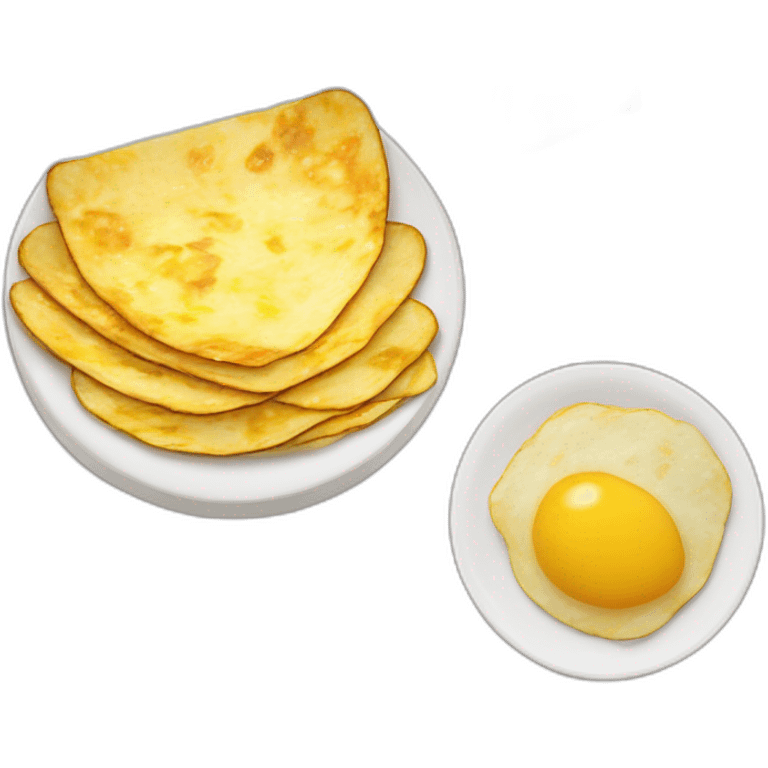 Tortilla de patatas con cebolla española emoji